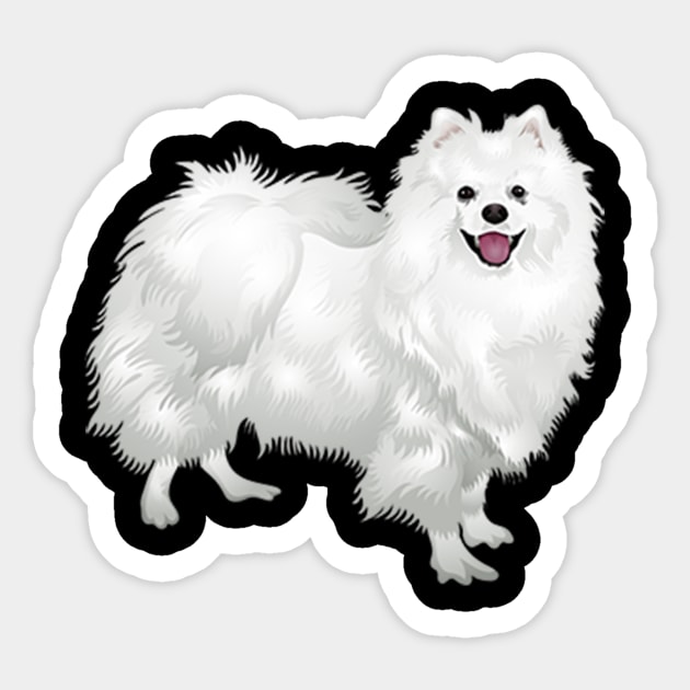 American Eskimo Dog Sticker by Pam069